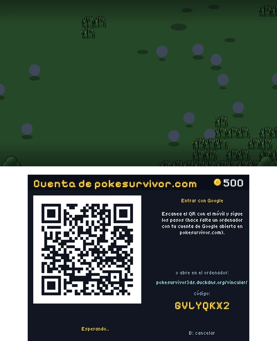 PokéSurvivor 3DS — Sign in with a QR code